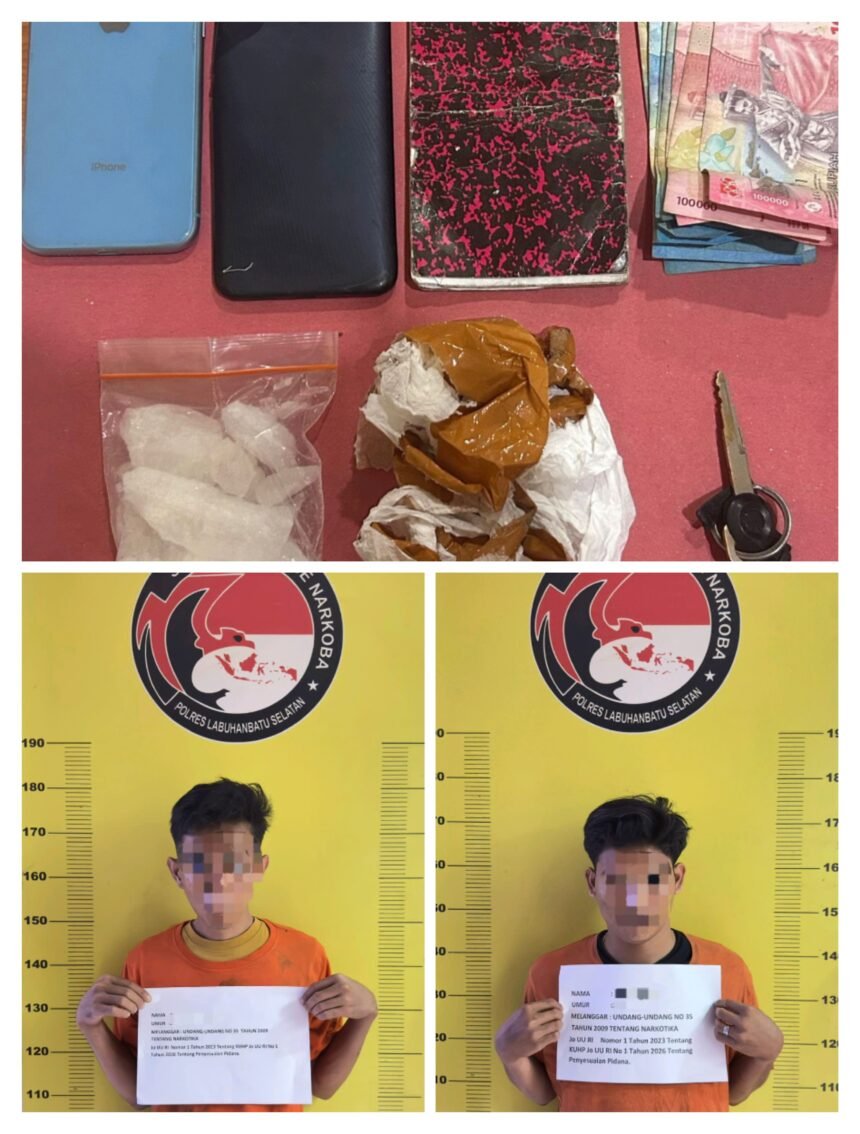 Transaksi Sabu, Dua Pria Ditangkap dengan Barang Bukti 100 Gram