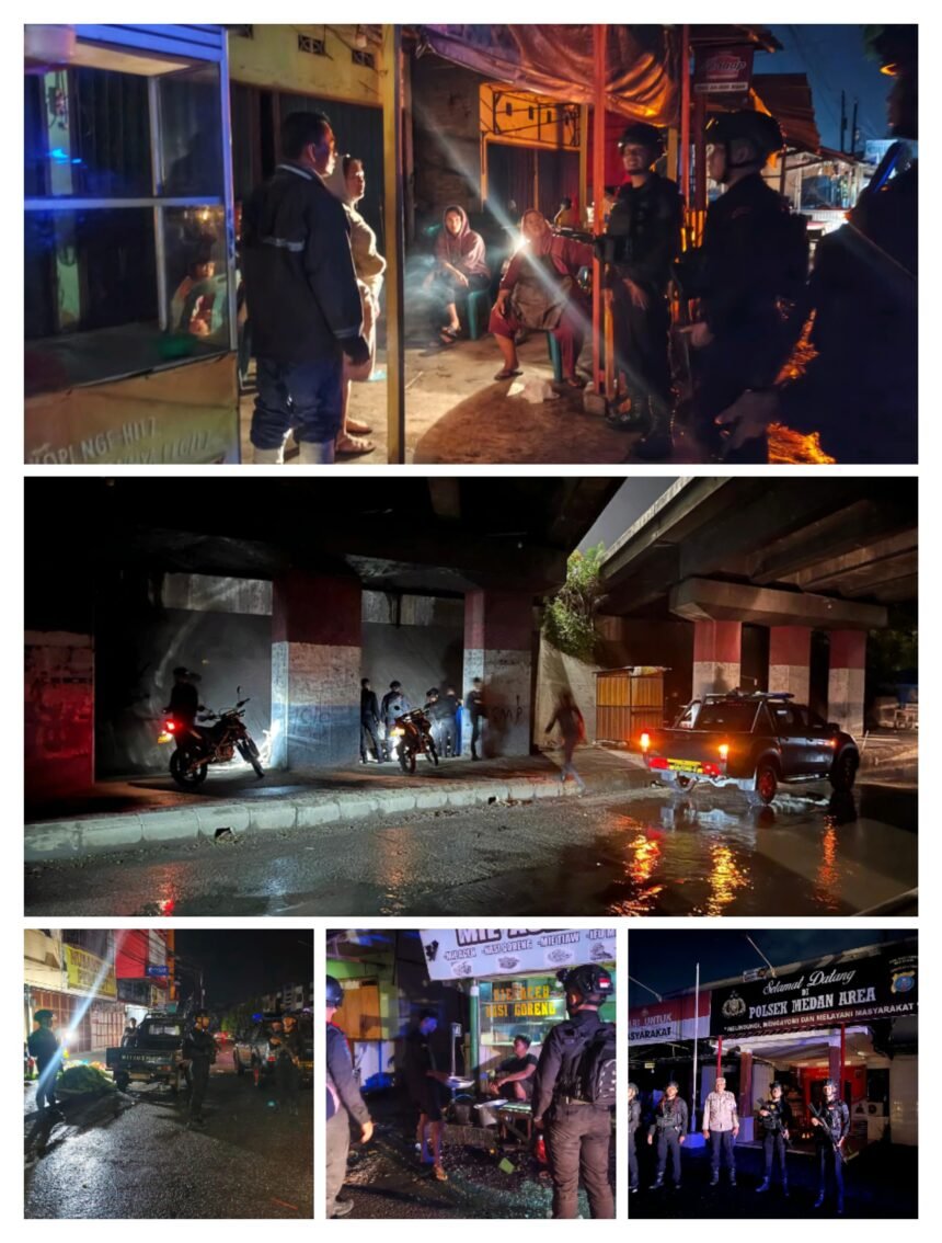 Patroli Malam Polda Sumut Intensifkan Pengamanan Sejumlah Wilayah Medan Alami Pemadaman Listrik